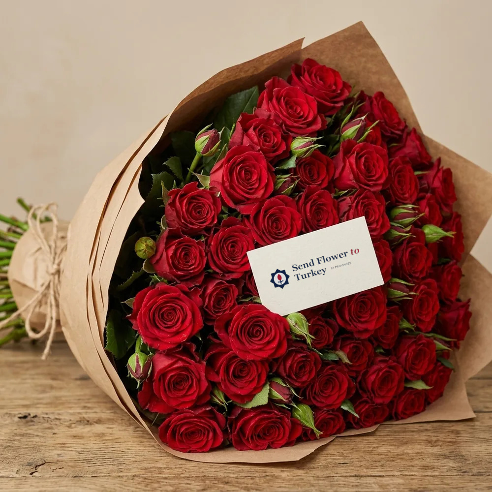 Bouquet of 51 Red Roses