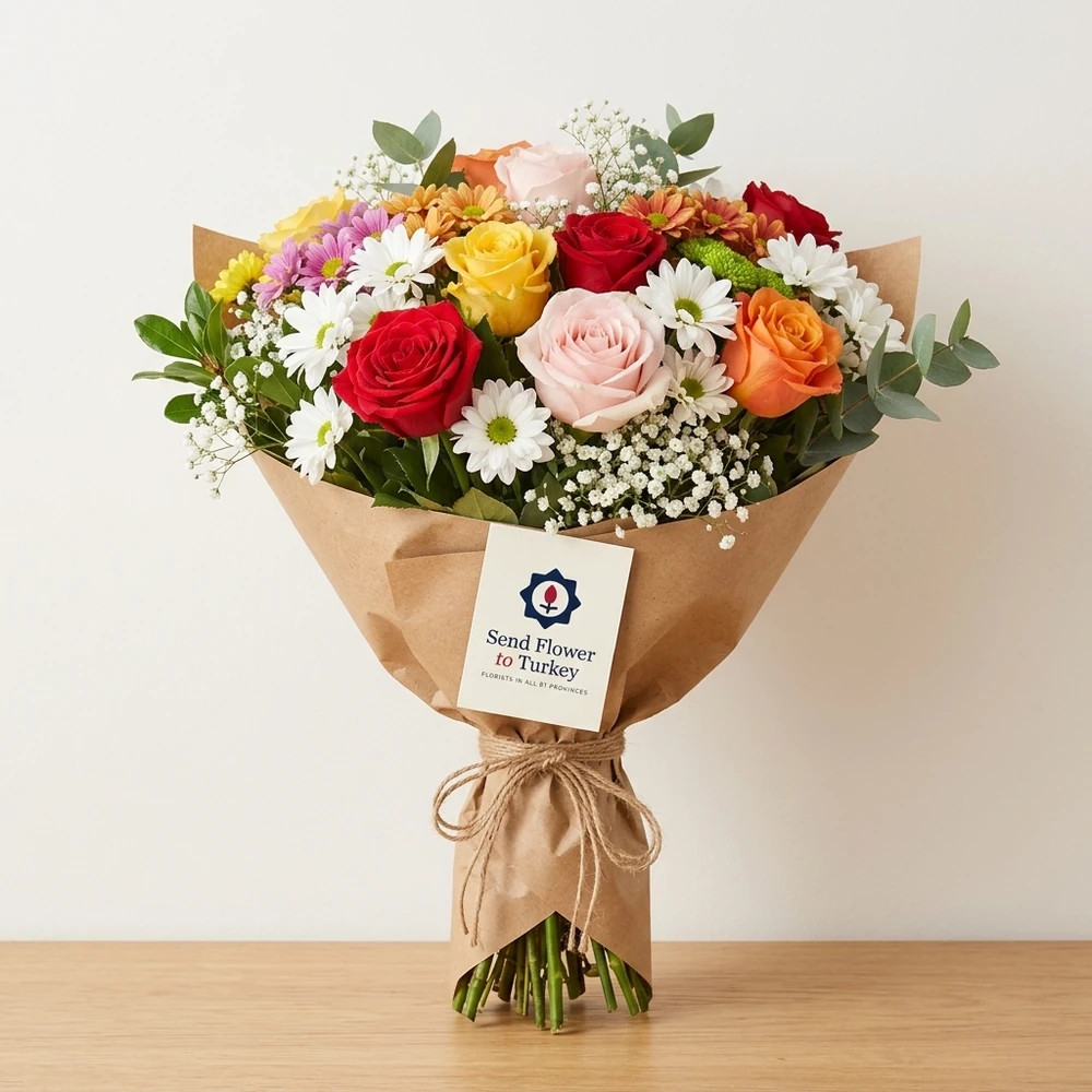 Mixed Roses with Seasonal Flowers